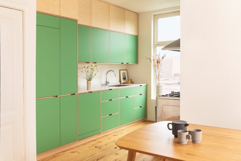 Houten keuken meubelmaker Eindhoven \ Groene keuken op maat · Green Valley Love · Houtwerff
