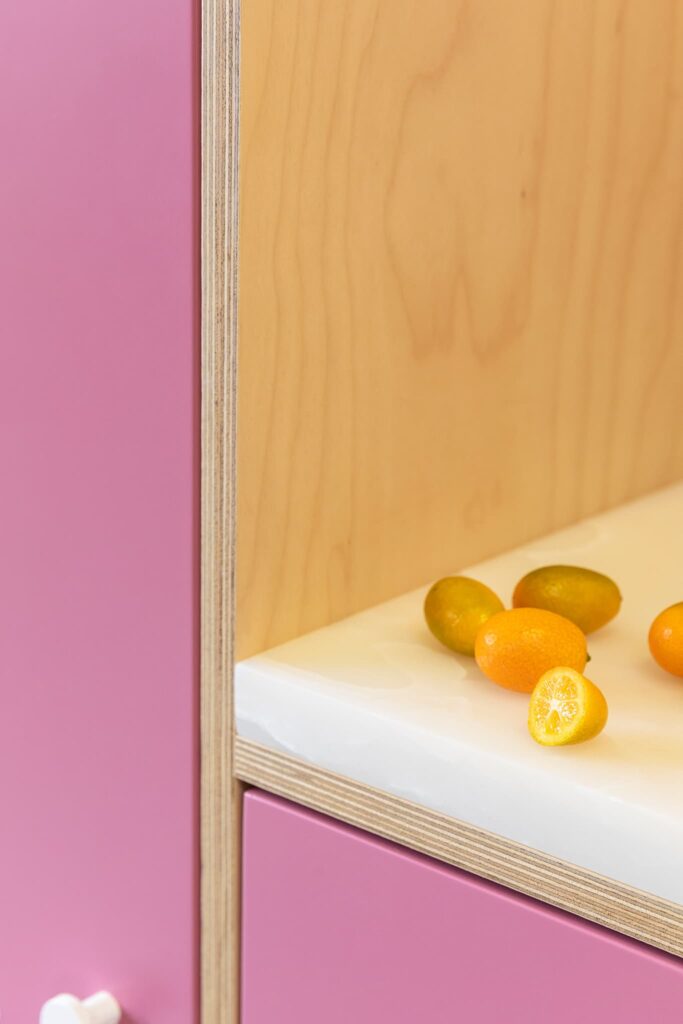 Rose keuken op maat · The Pink Dunes · Houtwerff
