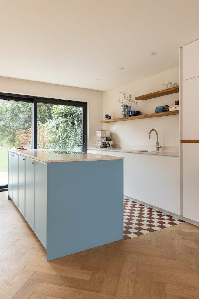 Blauwe keuken op maat Eindhoven